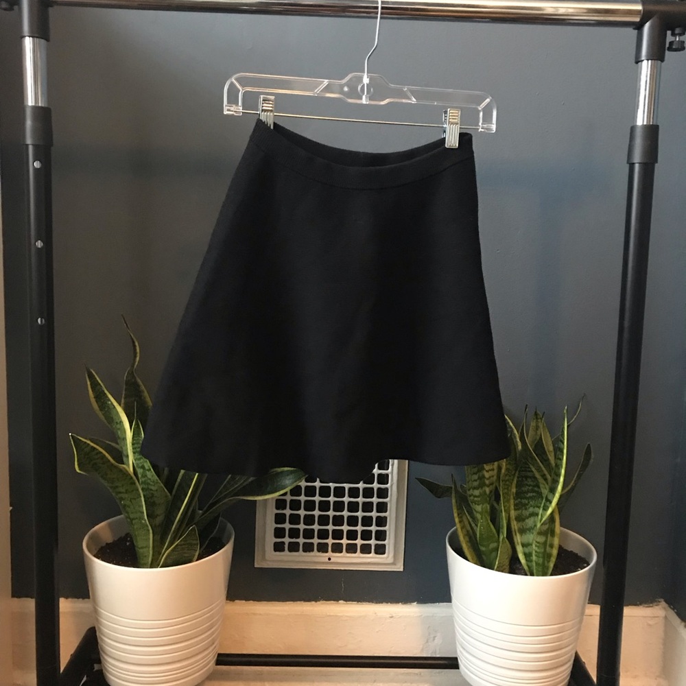 Kendall & Kylie Black Cotton Aline Skirt